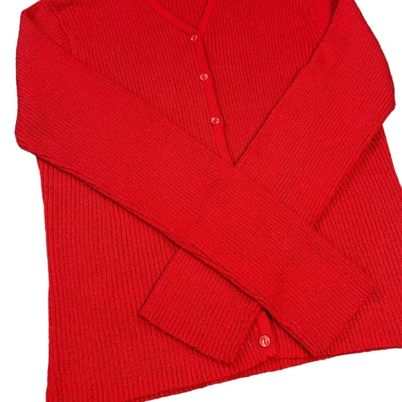 Sag Harbor Red Cardigan - Picture 5 of 6